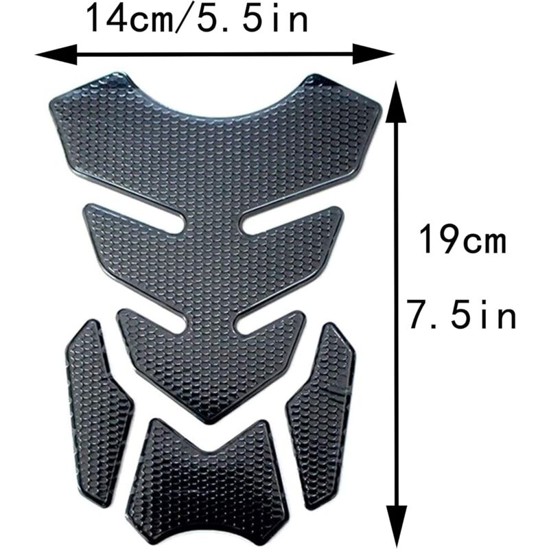 Tank Pad Motorcycle Carbon Fiber Tank Protector Sport Sticker Protective Tank Sticker 3D Motorcycle Tank Gas Tank Pad