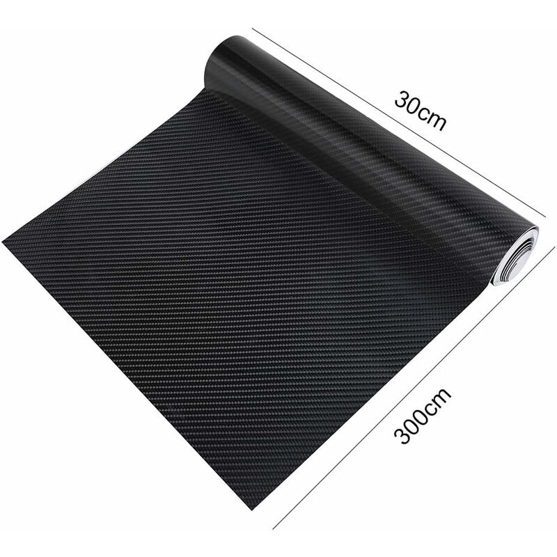 6D Waterproof Car Sticker Film Carbon Fiber Vinyl Adhesive 30300Cm Waterproof Non-Stick For Car,Computer,Phone Case