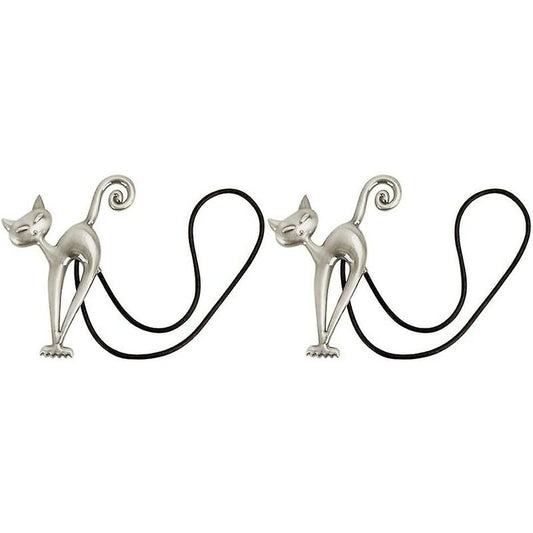2 pcs Magnetic Curtain Tiebacks Magnetic Curtain Buckle Beautiful Cat Pattern Curtain Clip Curtain Accessories For Home