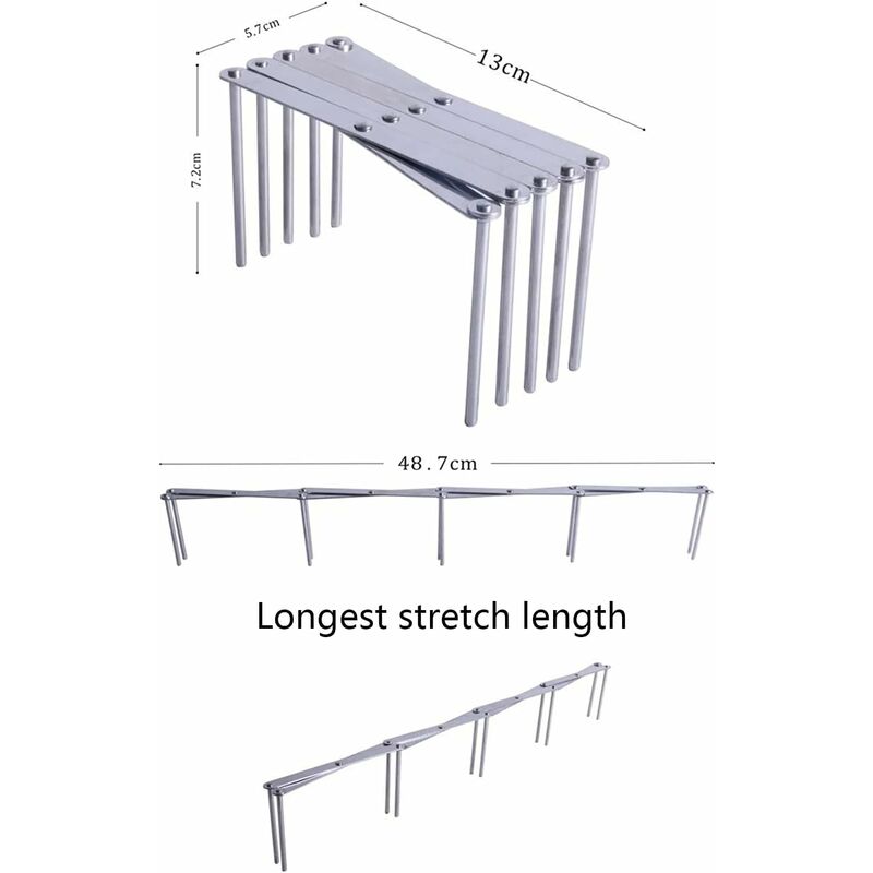 2 pcs Stainless Steel Lid Rack, Kitchen Utensil Organizer, Adjustable Design Lid Holder For Storing Pots, Glass Lids,