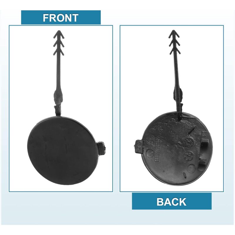 Car Front Tow Bumper Hook Cover 8K0807241 Eye Cover Trailer Cap Black