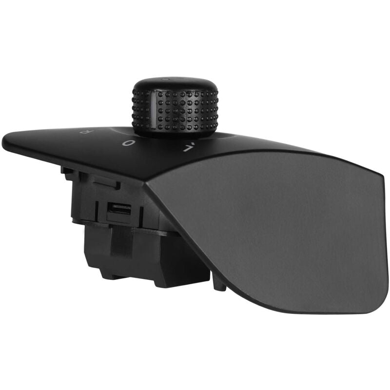 Exterior Side Mirror Adjustment Switch Button Pearl Replacement For Ibiza 2009-2015 6J1959565 Black