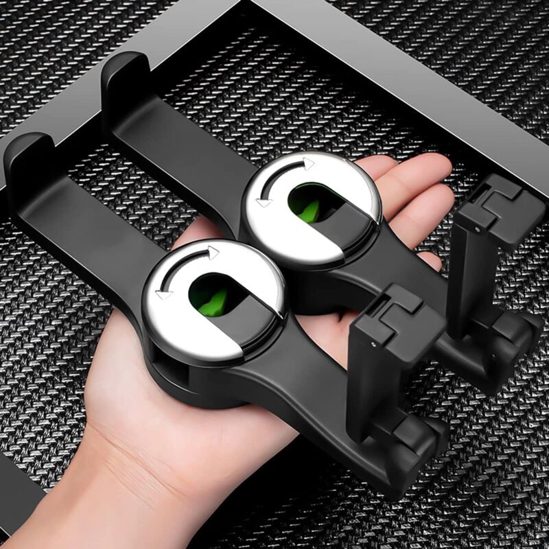 Car Headrest Hook, 2 In 1 Car Bag Holder With Phone Holder, Universal Car Interior Accessory Bag Holder, Vehicle Seat