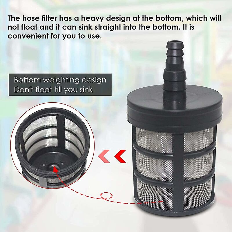 Garden Hose Mesh Filter, Stainless Steel Double Layer Mesh Filter Water Suction Pump Filter Car Washer Filter Home