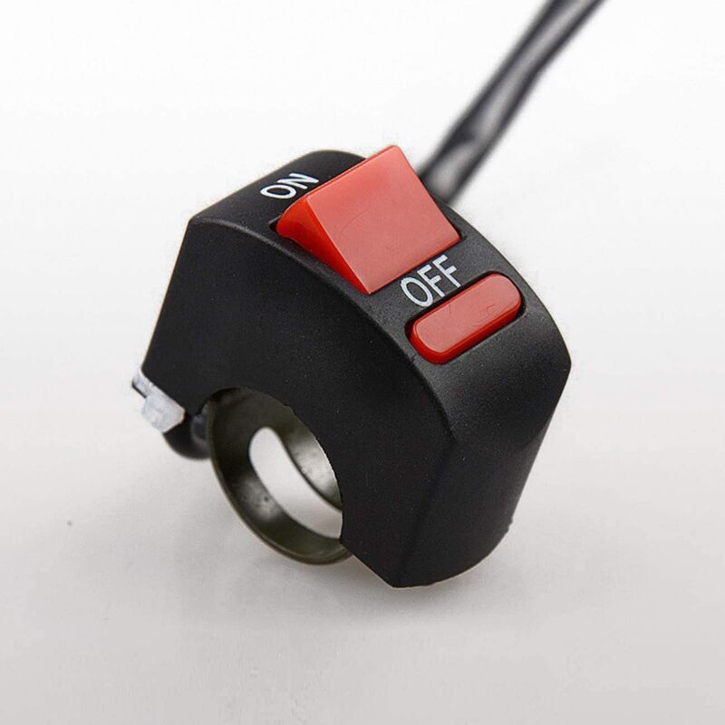 1 Piece Motorcycle Handlebar Switch On Off Push Button Bike Motorbike Tuning Part For U5 U7 U2 LED Headlight Scooter