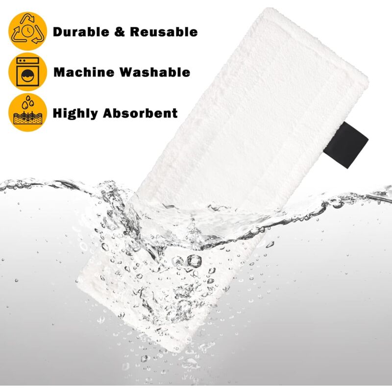 5 Pack Microfiber Floor Mop Pads Compatible With Karcher Easyfix Sc2 Sc3 Sc4 Steam Cleaners, Steam Mop Replacement