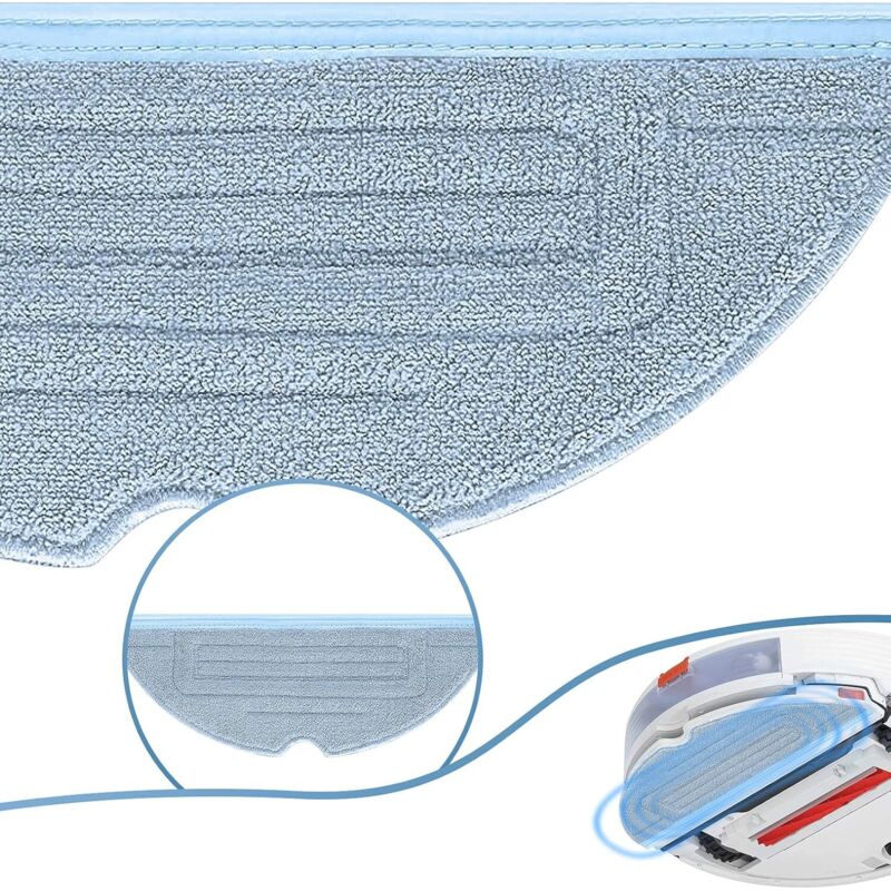 6 pcs Mop Cloths For ROborock S7 Pro Ultra S7 Maxv Ultra S7 Plus S7 Max Spare Parts Accessories For ROborock S7 T7S