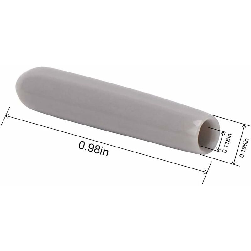 120 Pieces Dishwasher Caps, Inner Diameter 3Mm Pvc Protective Cover, Dish Basket, 325Mm (Grey)