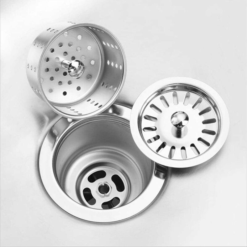 4 pcs Sink Basket Screws Stainless Steel 45Mm M12 Sink Basket Screws For Sink Strainer Plug -Silver