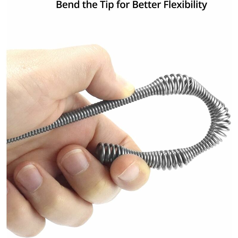 Drain Unblocker - 10M - Spiral Plumbing Snake For Bathtub Drain, Kitchen Sink