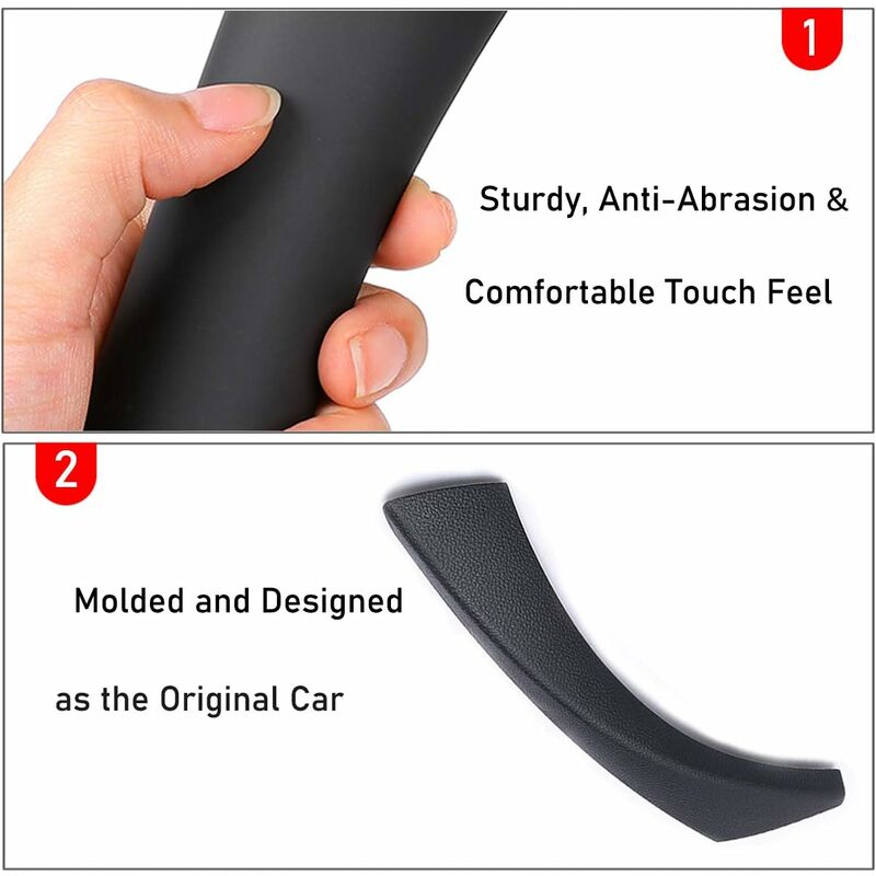 Compatible With 3 Series E90/E91/E92/E93 Door Handle, Right Passenger Door Pull Handle + Outer Cover (Fit 3 Series