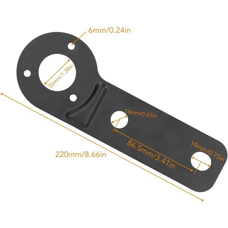 Trailer Socket Bracket, 7 Pin Trailer Wire Connector For Heavy Duty Socket Mounting Plate Tow Bar Replacement Power