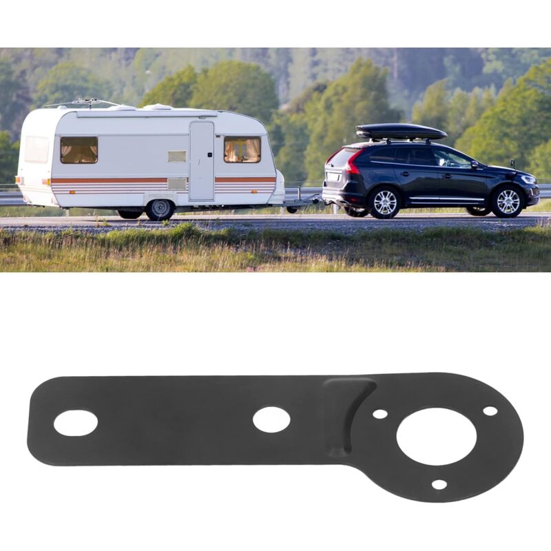 Trailer Socket Bracket, 7 Pin Trailer Wire Connector For Heavy Duty Socket Mounting Plate Tow Bar Replacement Power