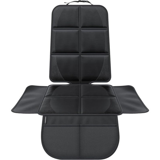 Car Seat Protector - For Car Seat - Premium Rear Seat Protector For Children - Isofix Compatible (Black)