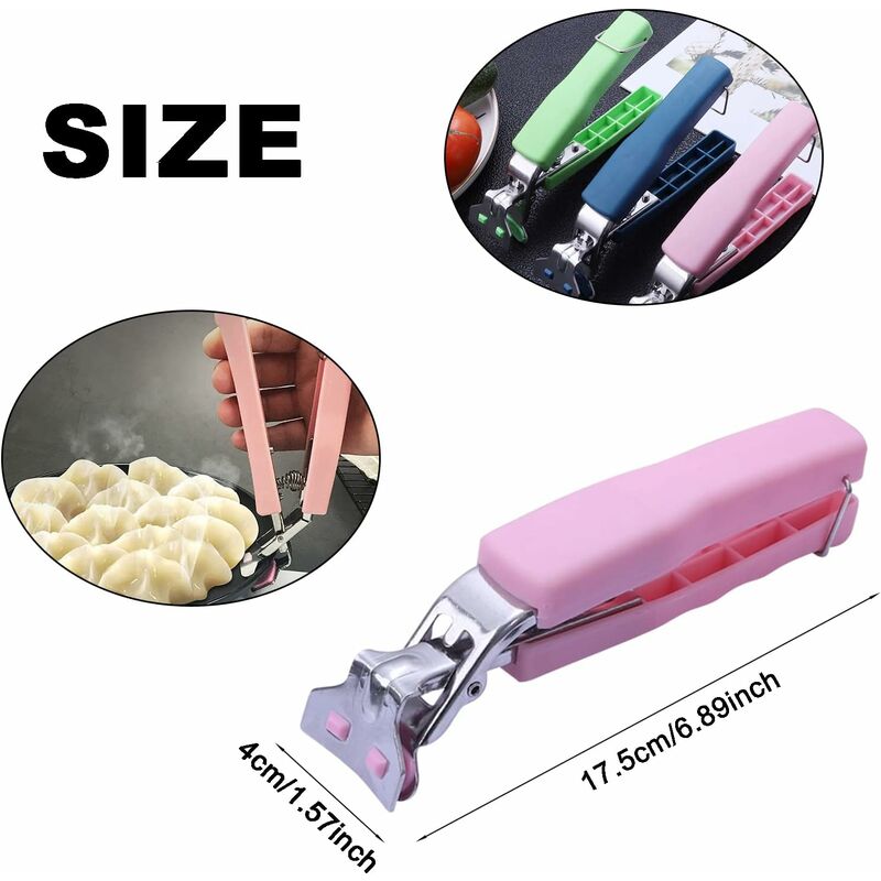 3 pcs Non-Slip Kitchen Bowl Clip Anti-Hot Tongs Stainless Steel Bowl Clip Silicone Anti-Hot Tongs Hot Dishes Lifting