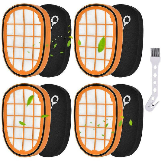 4 Packs De Filtres Pour Philips Speedpro Max Aqua Handheld Fc6812 Fc6813