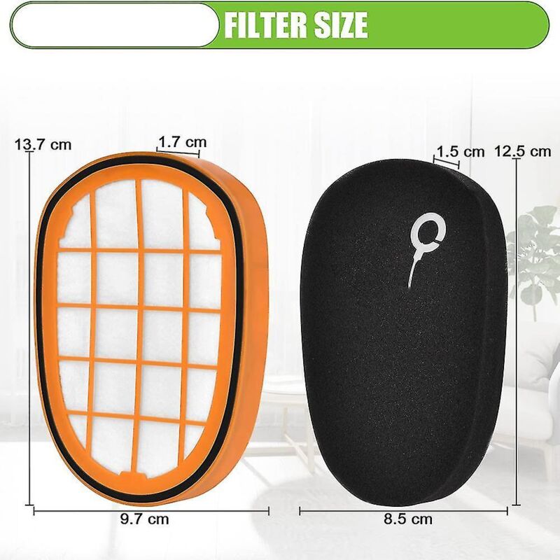 4 Packs De Filtres Pour Philips Speedpro Max Aqua Handheld Fc6812 Fc6813
