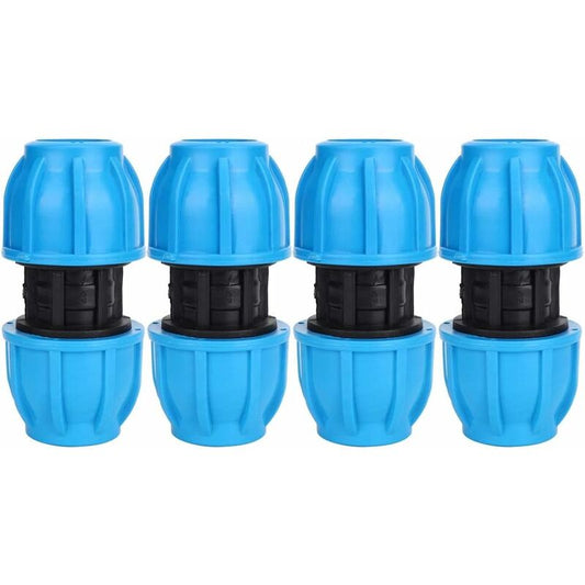 4 pcs 25Mm To 25Mm Pe Plastic Straight Water Pipe Fittings Pvc Pe Ppr Pipe Connector Accessories