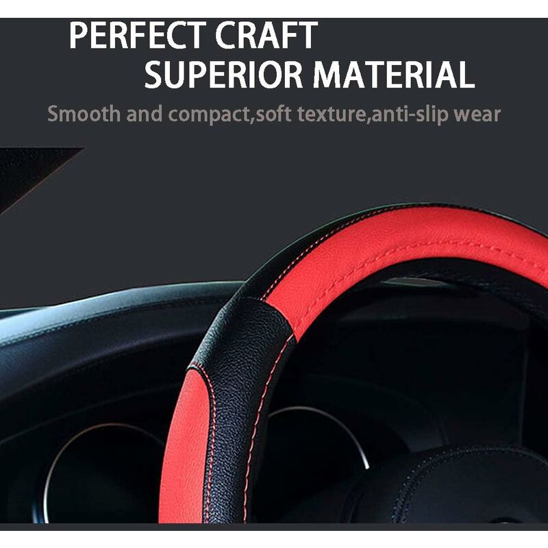 Car Steering Wheel Covers Wrap Microfiber Soft Anti-Slip Auto Steering Wheel Cover Protector Universal Car Accessories