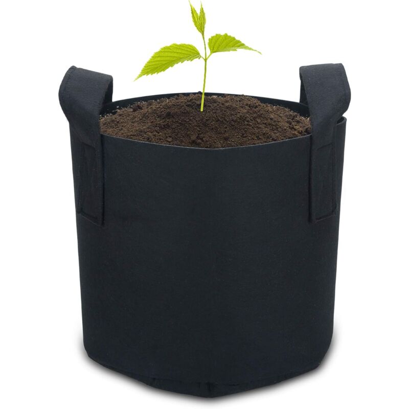 2 Pack 38 Litre - 10 Gallon Non-Woven Planting Bags - 40 X 30 Cm - With Carry Handles - For Garden, Greenhouse, Etc. -