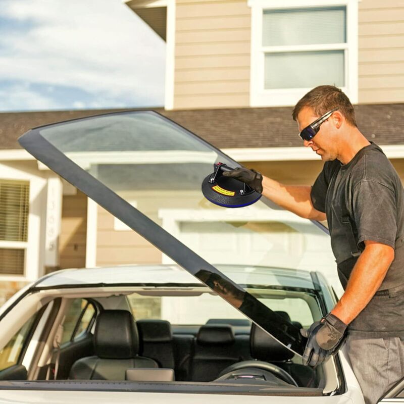 Tile Suction Cup, 2 Pieces 8" Professional Glass Suction Cup, Glass Lifting Suction Cup, Glass Vacuum Suction Cup, Load