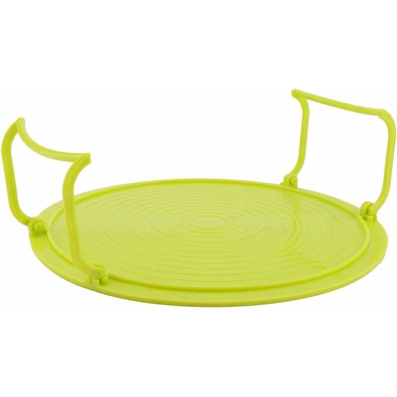 Microwave Oven Tray Holder Multifunctional Plastic Baking Tray Holder For Microwave Accessories With Handles And Plate,