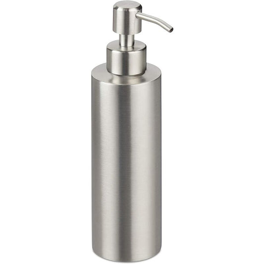 Brushed Stainless Steel Refillable Soap Dispenser 350Ml Silver