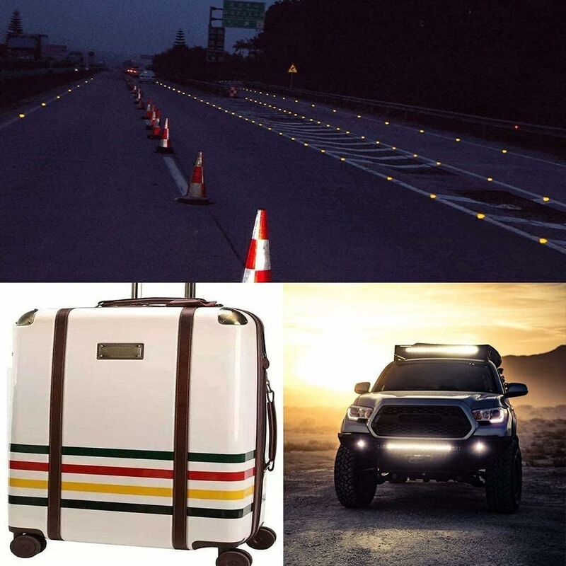Reflective Tape - 5Cm × 3 Meters Self-Adhesive Reflective Tape, High Visibility Self-Adhesive Sticker For Vehicles Cars