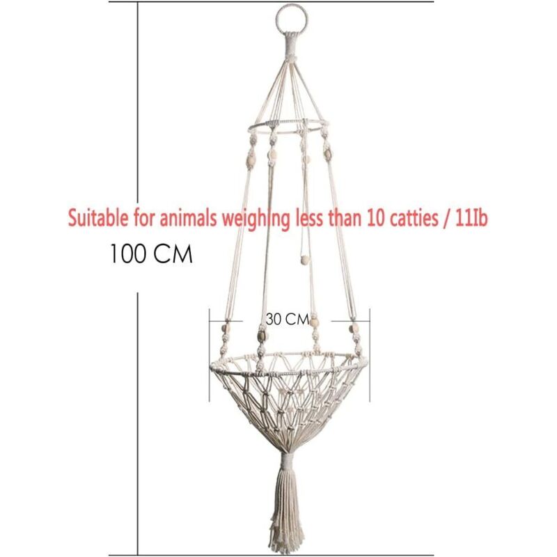 Hanging Cat Hammock - Indoor Cat Bed Cat Swing Nest Gifts For Cat Lovers