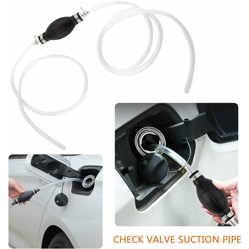 Liquid Water Transfer Pump, Portable Car Fuel Transfer Siphon Hand Pump For Waterworks Liquid Fuel Diesel Gasoline