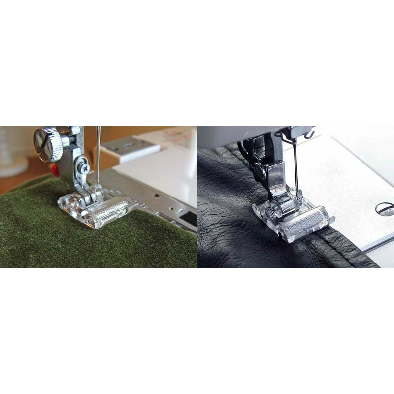 ROller Presser Foot With Wheel For Alfa, Singer, Elna, Juki, Silvercrest, Janome, Brother Sewing Machines (Snap-On)