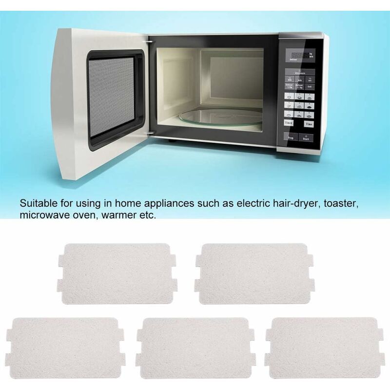 5 pcs Microwave Plate Sheet Replacement Microwave Oven Mica Plate Sheet Microwave Waveguide Cover Repair Accessory