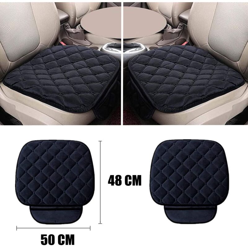 Car Seat Cushion Seat Cover Velvet Cover For Back Chair Front Seat Vehicle Protective Cover Mat Protector For Pets (2