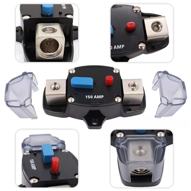 Car Fuse Holder 12V-48V Audio Fuse Protection System For Car, Rv, Boat (300A)