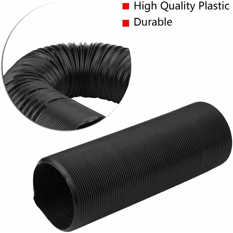 Car Air Intake Hose, 76Mm Universal Car Modified Air Intake Flexible Expansion Pipe Ducting Plastic Hose(76Mm) For