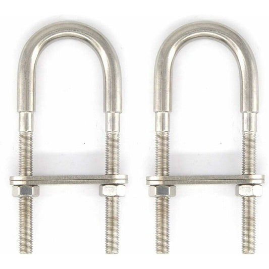 M6X90 304 Stainless Steel U Bolt (2 pcs)