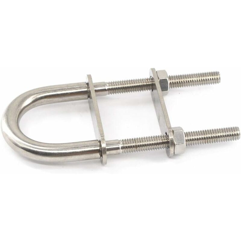 M6X90 304 Stainless Steel U Bolt (2 pcs)