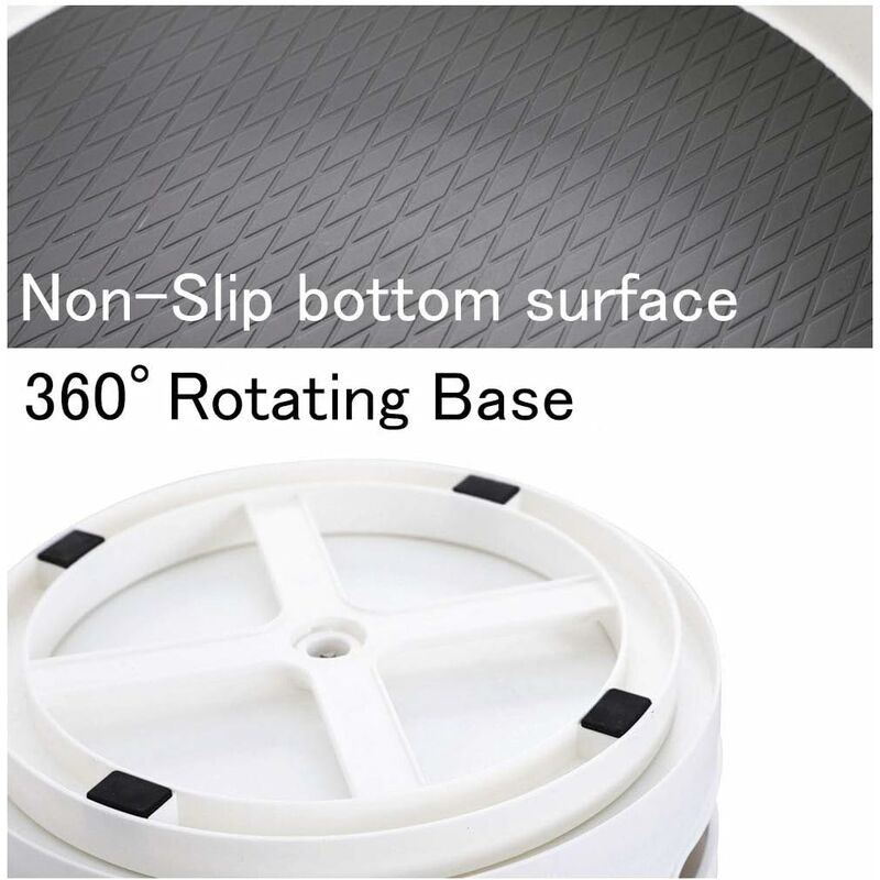 Spice Rack Φ30Cm Kitchen Cupboard Storage Plastic Lazy Susan, Spice Rack Spice Holder Spice Storage White