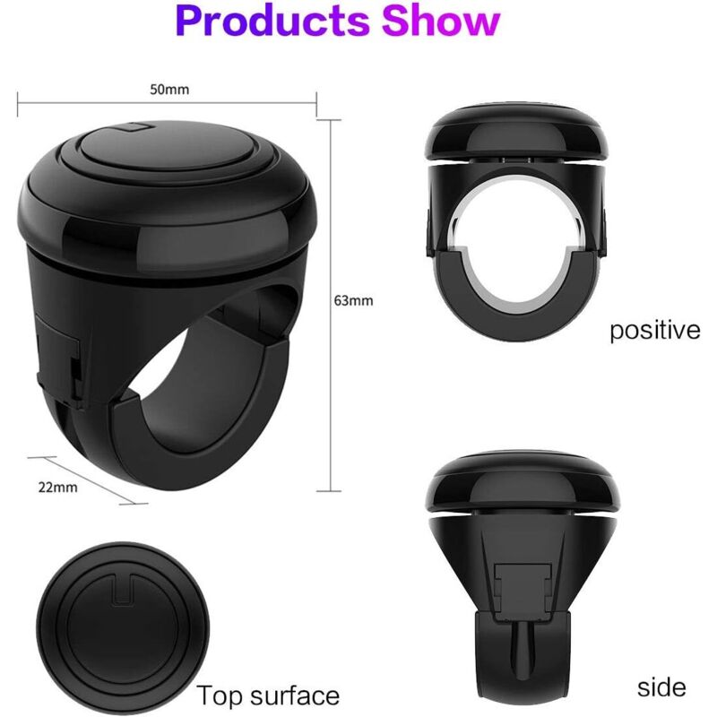 Car Steering Wheel Knob Handle Knob,Steering Wheel Booster Ball,Universal With Any Steering Wheel Suv, Tractors, Cars,