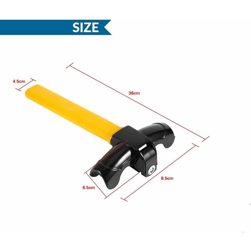 Car Steering Wheel Lock, Steering Wheel Lock, T-Bar Steering Wheel Lock For Car Universal Steering Wheel