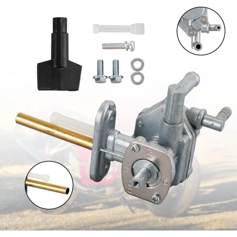 Aluminum Fuel Tap Petcock Fuel Valve Direct Replacement Aftermarket Part For Suzuki Gsf600 Gsf1200 44300-26E00, High