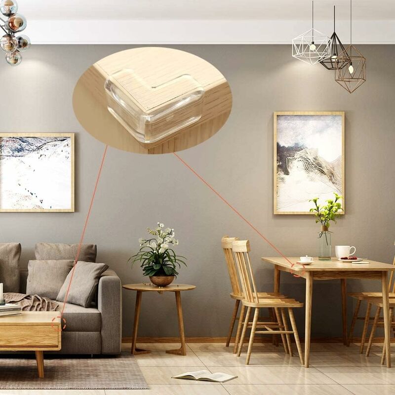 20 pcs Table Corner Protector, Table And Furniture Corner Protection, Transparent Corner Protector For Baby Safety Home