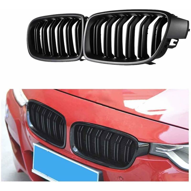 Car Front Grille Grill - Gloss Black