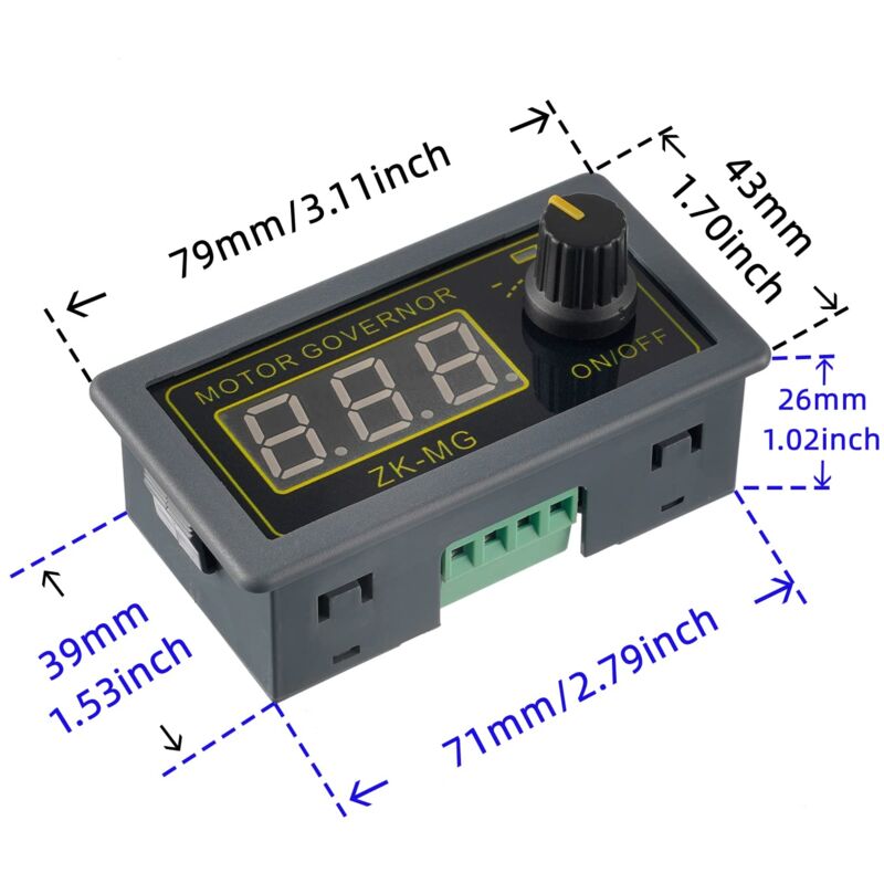 Pwm Motor Speed Controller Adjustable Speed Regulator With ROtary Switch Continuously Variable Dc 5V 12V 24V 150W