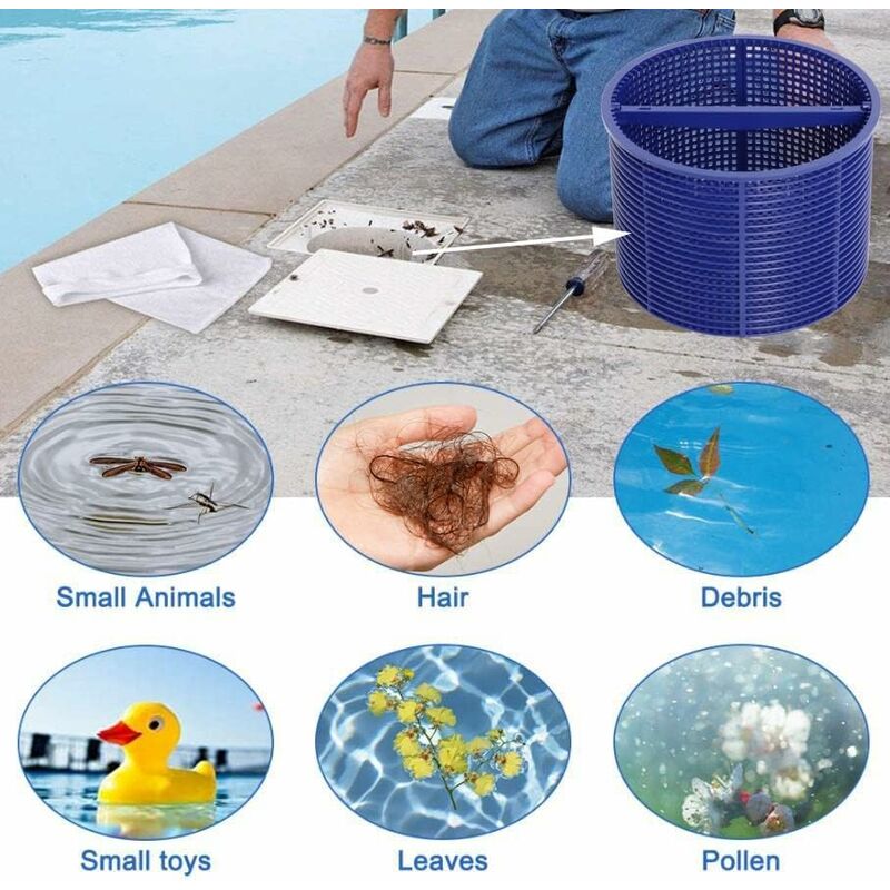 Pool Skimmer Basket Compatible With Hayward Spx1082Ca And Aladdin B-152, Replaces Part Sp1082 Sp1083 Sp1084 Sp1085