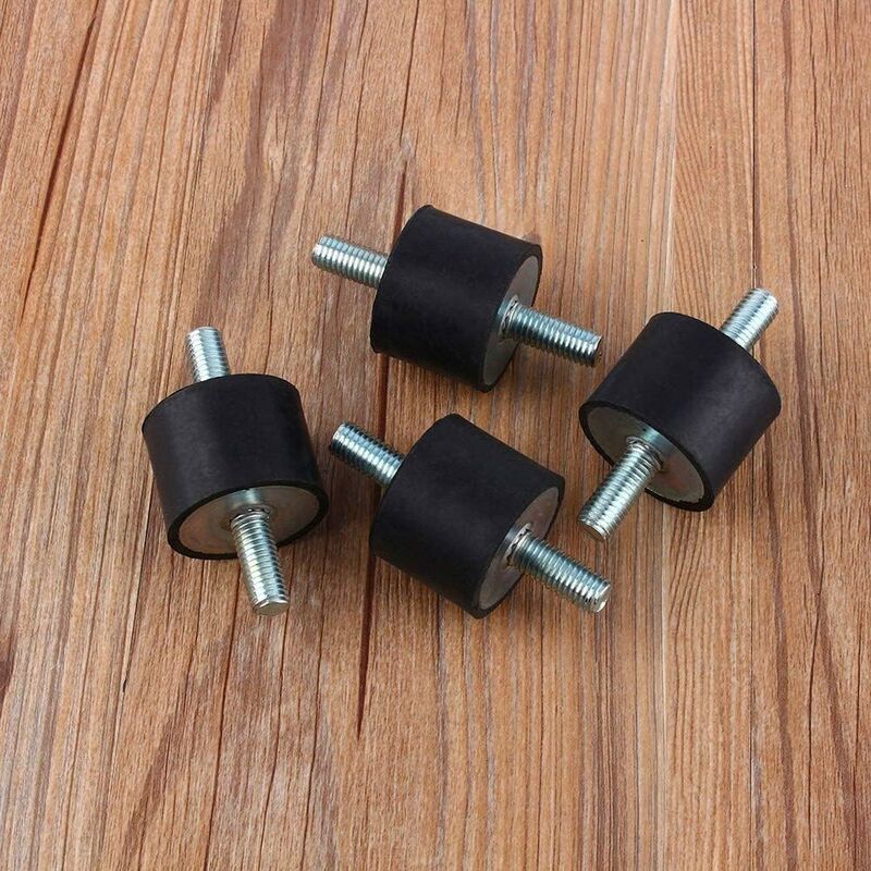 Rubber Mounts M8X23 Anti-Vibration Isolator Isolation Shock Absorber Absorption Bracket With Threaded Bolt Silent Block
