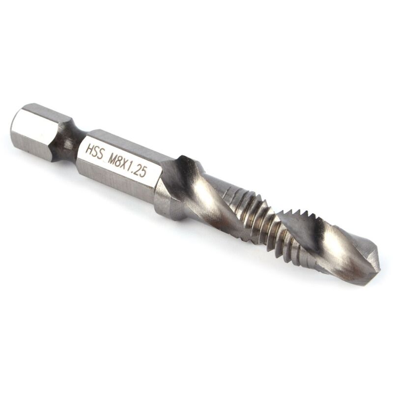 Eosnow M8 Hss 1/4" Hex Shank Drill Bit & Countersink Drill Bits Power Tool Part
