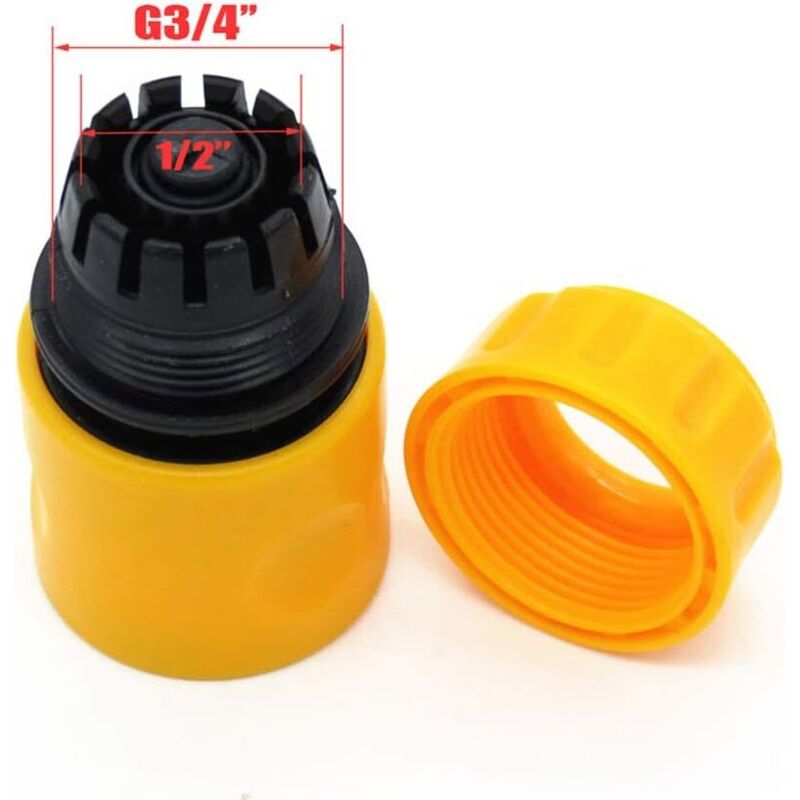 2Pack (6 pcs) Garden Hose Connector Kits With Tap Connectors