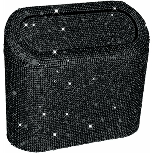 Car-Mounted Diamond-Encrusted Trash Can, Car Storage Bucket, Hanging Car Storage Bag, Creative Diamond-Encrusted Mini