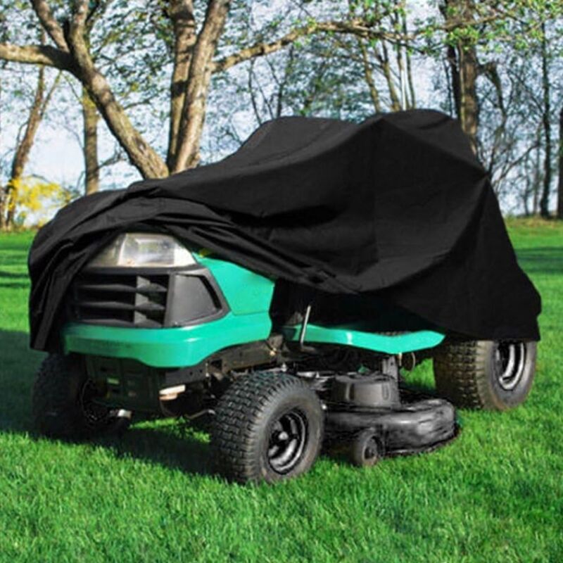 1Pc Waterproof Lawn Mower Cover Uv Resistant Oxford Cloth (170 X 61 X 117Cm, Black)